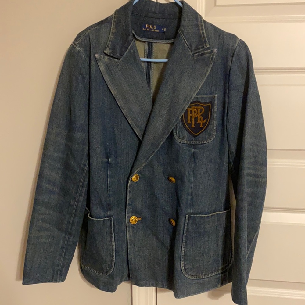 Polo Ralph Lauren Denim jacket with logo and three front pockets never worn